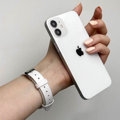 Кожаный ремешок V-Leather на Apple Watch 38/40/41mm White Кожаный ремешок V-Leather на Apple Watch 38/40/41mm White